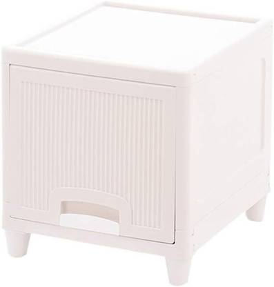SEASONS 1 UNITS PLASTIC FOLDABLE SINGLE DOOR CUPBOARD FOR CLOTH STORAGE MODULAR CABINET PVC Collapsible Wardrobe