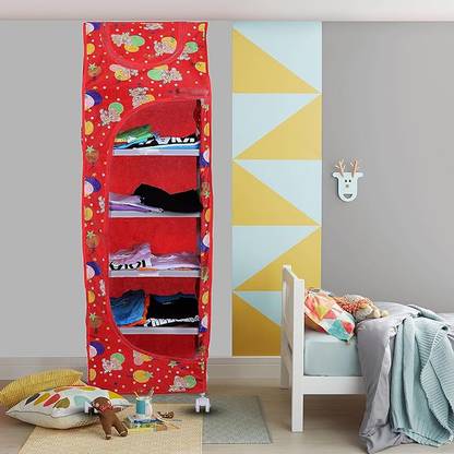 HUMBLE KART Baby Multipurpose 6 Shelves Durable Foldable Wardrobe3 VANITY BOX Vanity Box