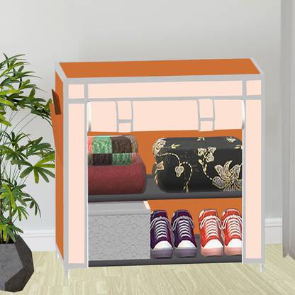 SB07 2 Layer Printed PP Collapsible Wardrobe