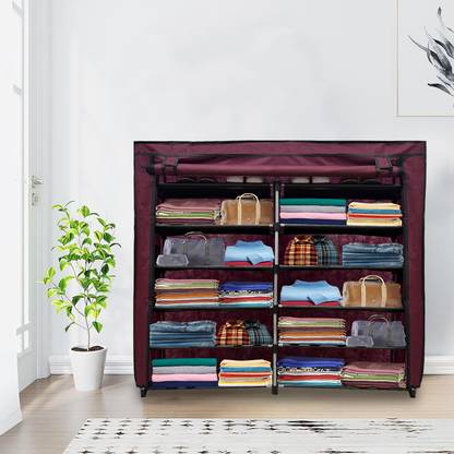 Philoshop Normal Wardrobe Carbon Steel Collapsible Wardrobe