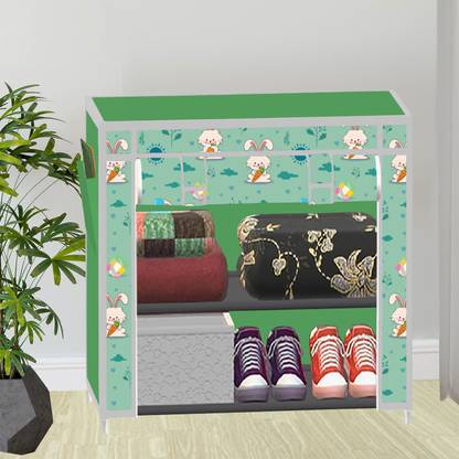 SB07 2 Layer Printed PP Collapsible Wardrobe