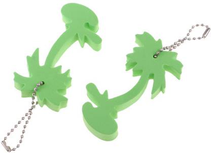 Calandis 2 Pieces Green EVA Foam Floating Keychain Keyring Yachting Kayaking Boating Beac PVC Collapsible Wardrobe