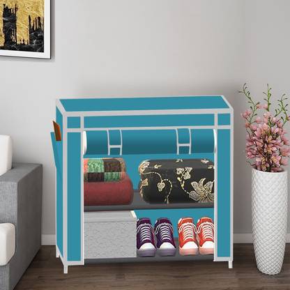 SB07 2 Layer Solid PP Collapsible Wardrobe