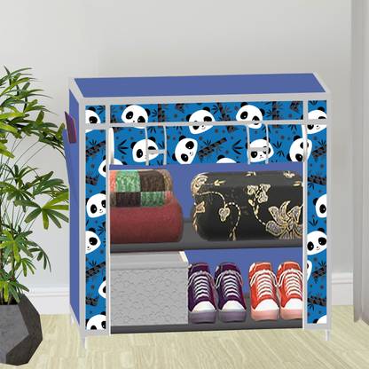 SB07 2 Layer Printed PP Collapsible Wardrobe