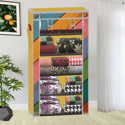 SB07 5 Layer Unique collapsible wardrobe PP Collapsible Wardrobe