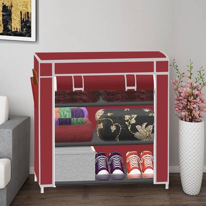 SB07 1 Door 3 Layer PP Collapsible Wardrobe