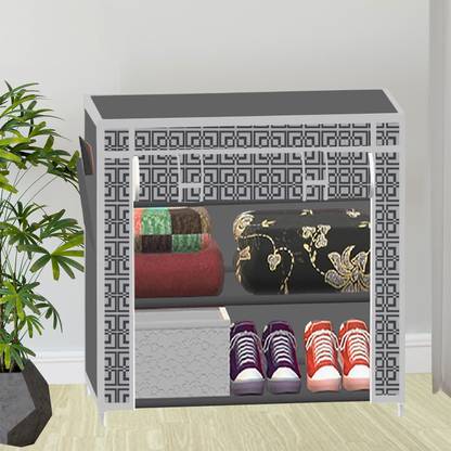 SPIRITED A2 Printed PP Collapsible Wardrobe