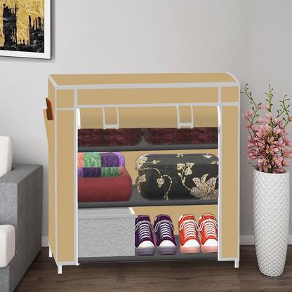 SB07 1 Door 3 Layer PP Collapsible Wardrobe