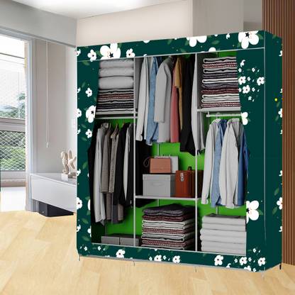 XENABO 6 Layer Elegant Design Portable Carbon Steel Collapsible Wardrobe
