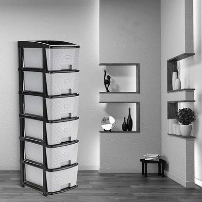 HUMBLE KART 6 xl Plastic Multipurpose Storage Modular Drawer PP Collapsible Wardrobe