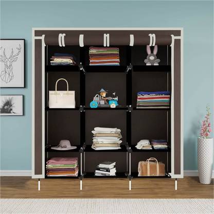 Continental Continental Brown PP Collapsible Wardrobe