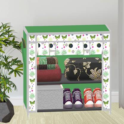 SB07 2 Layer Printed PP Collapsible Wardrobe