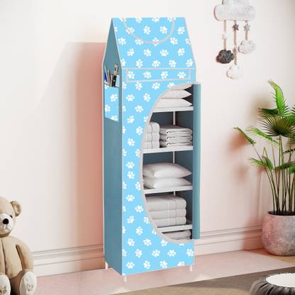 XIVIL Baby 6 Shelve Unbreakable Material PVC Collapsible Wardrobe Plastic Collapsible Shoe Stand