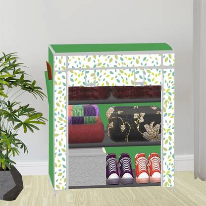 SB07 1 Door 3 Shelf PP Collapsible Wardrobe