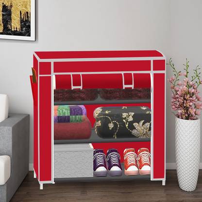 SB07 1 Door 3 Layer PP Collapsible Wardrobe