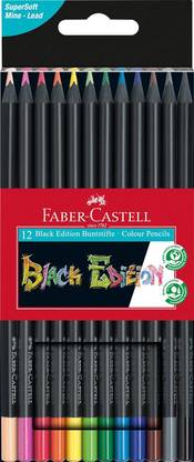 FABER-CASTELL BLACK EDITION TRIANGULAR Shaped Color Pencils