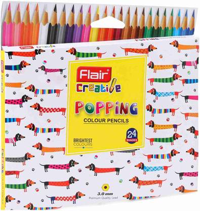 FLAIR Creative Colour Popping Round Shaped Color Pencils