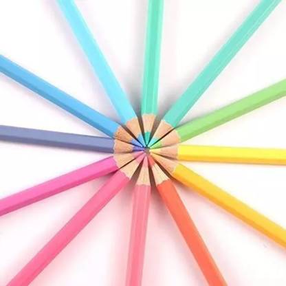 Extraposh 2 4 mm 12 Pastel pencil Classic hexagonal Shaped Color Pencils