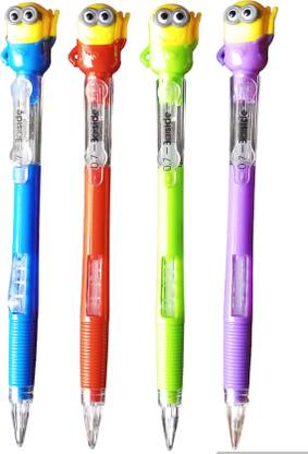 क्रेज़ीगोल Minnions pencil drawing 0.7mm Mechanical Pencil Leads pack of 4 पेंसिल