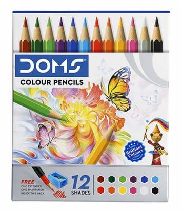 DOMS Small color Pencil Round Shape Shaped Color Pencils