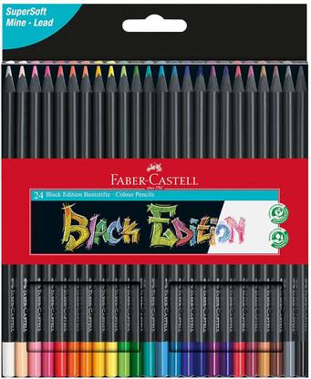 FABER-CASTELL BLACK EDITION TRIANGULAR Shaped Color Pencils