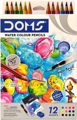 DOMS 8 multicolour Shaped Color Pencils