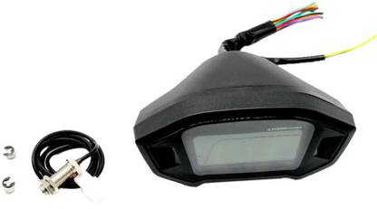 Atorse Motorcycle Motorbike LCD Digital Tachometer Speedometer Odometer Gauge Backlight Portable Colorimeter