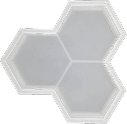 Reyal Silicon Plastic Trihex Paver Block Mould (60mm) DIY Paver Mould Column Cap & Base
