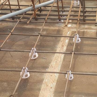 Implemental Cross Lock PVC Concrete Spacers Multi Cover Block for Beam/Column (CL-40=80PC) Column Cap & Base