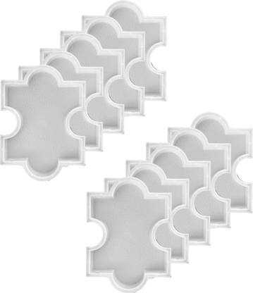 Reyal Plastic BROOK Paver Block mould(H : 60mm) Interlocking Paver Mould(Pack of 10) Column Cap & Base
