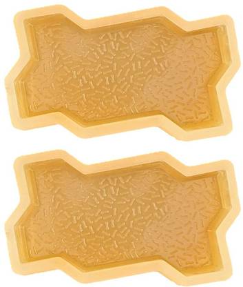 Reyal PVC Zigzag/Uni Paver Block Mould 60mm(Pack of 2) Column Cap & Base