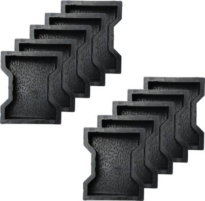Reyal Black I-shape Paver Block (Pack of 10) DIY Mould Column Cap & Base