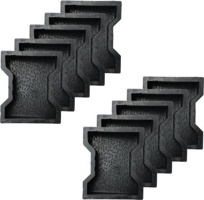 Reyal Black I-shape Paver Block (Pack of 10) DIY Mould Column Cap & Base