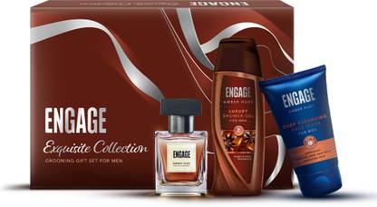 Engage Exquisite Collection Luxury Men Grooming Gift Set, Combo Set of 3, Gift For Men  (3 Items in the set)