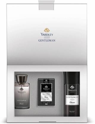Yardley London Gentleman Elite Gift Collection- Classic Compact Perfume, DWP, & Deodorant Spray Combo Set