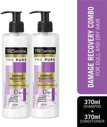 TRESemme Pro Pure Damage Recovery Kit - 370ml Shampoo and 370ml Conditioner