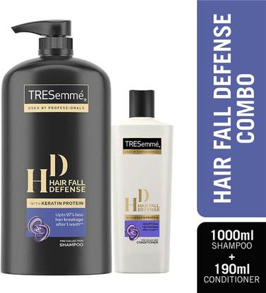 TRESemme Hair fall Defense Kit for Hairfall control - 1L Shampoo and 190ml Conditioner