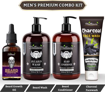 Phillauri Beard Care Combo Kit All in One Kit  (4 Items in the set)