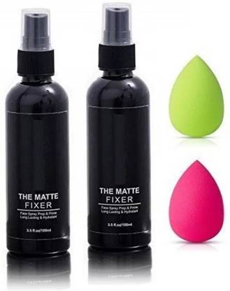 GROOVS Combo of 2 matte fixer and 2 blender puff ( 2 items in the set