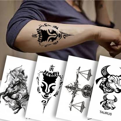 Vanvati Sagittarius, Libra And Taurus Temporary Tattoo Sticker