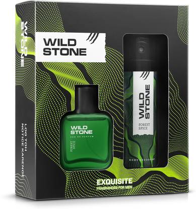 Wild Stone Forest Spice Fragrance Gift Set for Men with Deodorant 150ml & Perfume 50ml