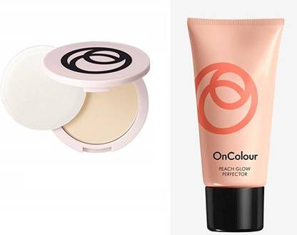 Oriflame One Color Face Powder Compet And Peach Glow Perfector
