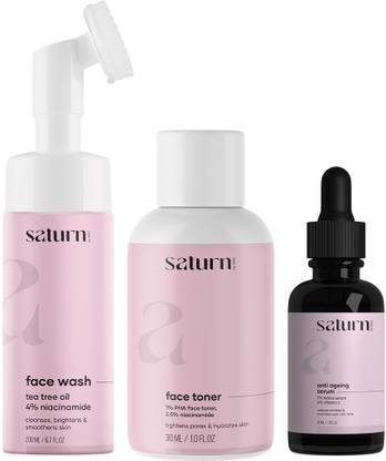 saturn by ghc (120ml) Face Toner (150ml) Anti Ageing Serum (30ml), Helps to Control Wrinkles and Dark Spots
