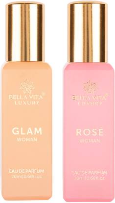 BELLAVITA GLAM & ROSE perfume combo|Jasmine, Rose & Musk Notes|Long Lasting|