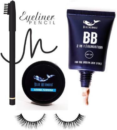 BLUEMERMAID Loose Face power, Eyelashes And Makeup,Eyebrow pencil