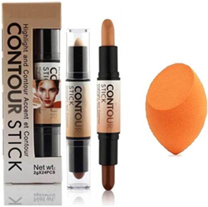 Plethora 2 in 1 Highlighter Contour Stick Concealer sponge puff1 Highlighter