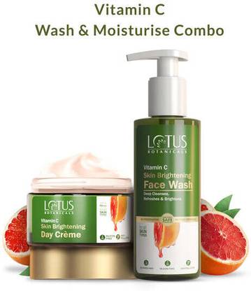 Lotus Botanicals Face Wash With Vitamin C Day Creme