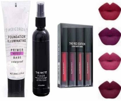 lately FIXER PRIMER NUDE LIPSTICK SET4 3ITEM IN SET