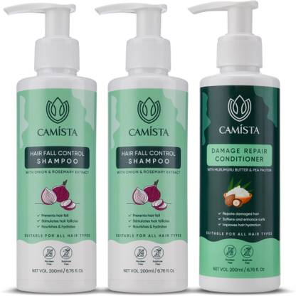 CAMISTA Hair Fall Control Shampoo + Damage Repair Conditioner