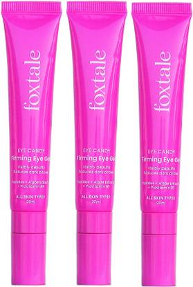 Foxtale Eye Candy Firming Eye Gel to target stubborn dark circles and reduce wrinkles - 20ml (Pack of 3)